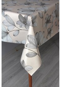 Resim Elyaf Astarlı Silinebilir Pvc Muşamba Masa Örtüsü 8316-adbejdal Bej 