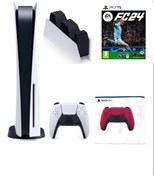 Resim Sony Playstation 5 CD li Versiyon + 2.DualSense KIRMIZI +ŞARJ İSTASYONU + EA SPORTS FC 24 FİFA 24 
