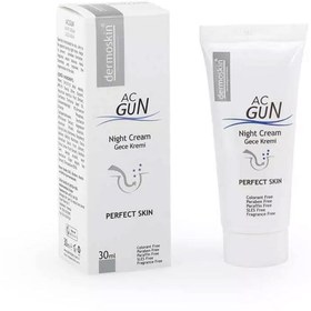 Resim Dermoskin Acnegun Gece Kremi 30 ml 