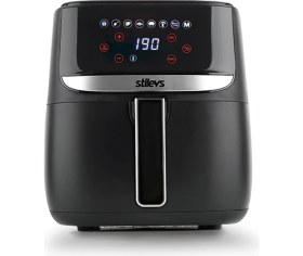 Resim Stilevs Airtron AF-700 Sıcak Hava Fritözü, Şık Siyah ve Gümüş Tasarım 