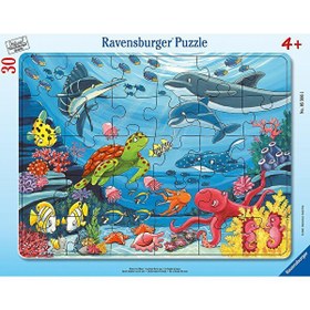 Resim Ravensburger 30 Parça Büyük Çerçeveli Deniz Altında Puzzle 055661 