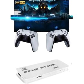Resim Epilons 3D 4K Hd 2.4g Game Stick 4K Ultra Hd Oyun Konsolu Çift Kollu 