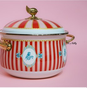 Resim Bellisima Emaye Tencere 20 Cm Pembe 