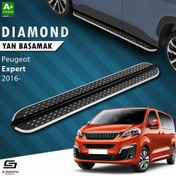 Resim S-Dizayn Peugeot Expert 3 Kısa Şase Diamond Krom Yan Basamak 213 Cm 2016 Üzeri 