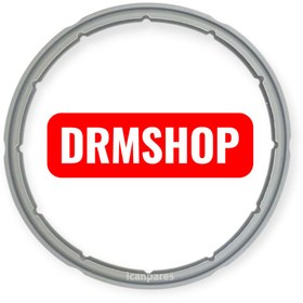 Resim shopdrm Karaca Biogranit Steel Plus Düdüklü Tencere Grey 4-6 Lt Uyumlu Kapak Conta Lastiği iç 22 dış 24cm 