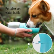 Resim 1 adet Taşınabilir Pet Su Şişesi, Dahili Kase ve Anti-Sıçrama Kapak ile - Yürüyüş, Yürüyüş ve Açık Hava Maceraları için Hafif, Dayanıklı Plastik Tasarım, Köpekler için Su Dağıtma 