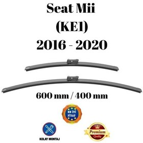 Resim Seat Mii Ke1 2016 2017 2018 2019 2020 Uyumlu Ön Cam Silecek Süpürgesi Takımı 600/400mm Silbak Sb2416c2 