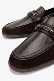 Resim Valmenti Erkek Hakiki Deri Loafer Ayakkabı 