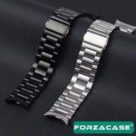 Resim Samsung Galaxy Watch 6 40mm ile uyumlu Metal Baklalı Kordon Kayış - FC790 