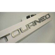 Resim DK Tuning Courier Custom Tourneo 3m 3D Parlak Krom Abs Bagaj Yazı Logo Amblem 
