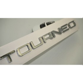 Resim DK Tuning Courier Custom Tourneo 3m 3D Parlak Krom Abs Bagaj Yazı Logo Amblem 