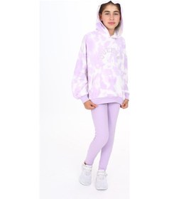 Resim Toontoy Kids Toontoy Kız Çocuk Batik Desenli Taytlı Takım Lila 