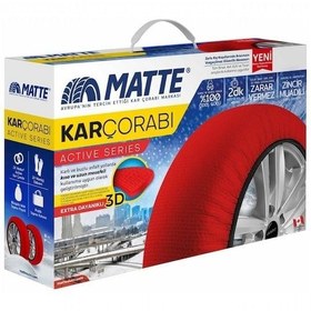 Resim Kar Çorabı Uyumlu Matte 235 60 Lastik R15 Jant Ölçülerine Uyumlu Yüksek Kaliteli Zincir Muadili Parça 