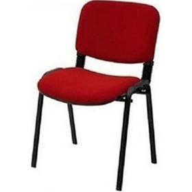 Resim Bekleme Koltuğu Form Sandalye Büro Ofis Misafir Bekleme Koltuğu Öğretmen Koltuğu 4 Adet Kırmızı 