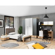 Resim Relax Genç Odası, Dolap Karyola Komodin Çalışma Masası 