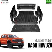 Resim S-dizayn Ford Ranger 4 Hdpe Kasa Havuzu Kaplaması 5 Prç. 2023 Üzeri A+ Kalite 