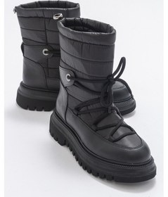 Resim Luvishoes Weld Siyah Cilt Kadın Kar Botu Siyah 