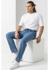 Resim Bigdart Erkek Rahat Kesim Baggy Jean Pantolon 30075 - İndigo 