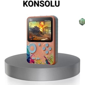Resim OEMTR Retro Taşınabilir Oyun Konsolu 500 Klasik Oyunlu 3.0 Inç Renkli Ekran 