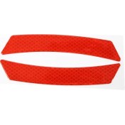 Resim Creatorally 2 Adet Evrensel Araba Reflektör Yansıtıcı Sticker Tekerlek Kaş Güvenlik Uyarı Şerit Bant (Yurt Dışından) 