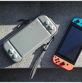 Resim Bosphorusboutique Uyumlu Switch Saklama Kılıfı Oyun Konsolu Mini Lite Leezsing Koruyucu Eva Çantası İle 2'li Set Konsol Aksesuarı 