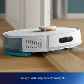 Resim Philips Vaccum 2700 PA Tek Seferde Sil+Süpür 2000 Serisi Islak Kuru Moplu İstasyonlu Robot Süpürge, 0.25 L 