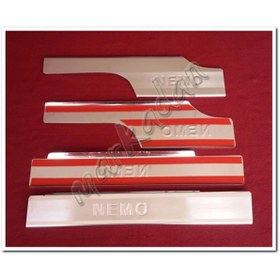 Resim DB Chrome Citroen Nemo Krom İç Kapı Eşiği 2008 Sonrası 4 Parça P.Çelik 