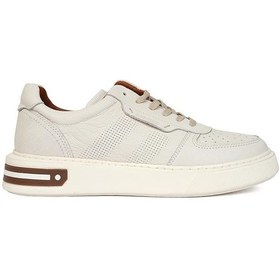 Resim Greyder 14810 Erkek Bej Hakiki Deri Sneaker Ayakkabı Bej 