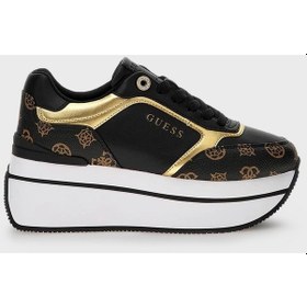 Resim Guess Bayan Ayakkabı Fl7cmr Fal12 Blkbr Kahverengi - Siyah Kahverengi 