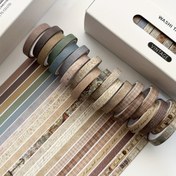 Resim 1 Kutu 20 Çeşitli Renk ve Desenli Vintage Eserleri İçin Kağıt Bandı Ruloları - Scrapbooking, Günlük Tutma, Hediye Paketleme ve El Sanatları Projeleri İçin Mükemmel - DIY ve Sanatsal Dekorasyonlar, Hediye Paketleme Malzemeleri İçin İdeal | Vintage Kağıt Bandı | Dekoratif Bandı Ruloları, Hediye Paketleme Dekorasyonları 