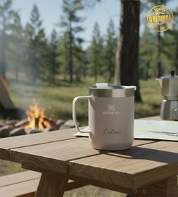 Resim Kişiye Özel Stanley Gri Kamp Kupası Classic Legendary 0.23L 