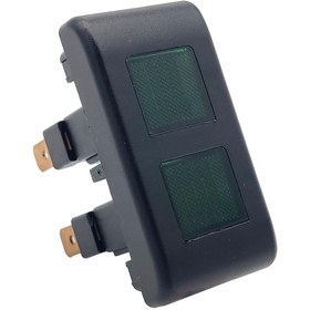 Resim Uyarı Kontrol İkaz Işığı Lambası Rocker Anahtarı Yeşil Lens Ampullü Referans OEM: 2AA 713 628-001, 1878012321 - Ampullü 12V 