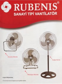 Resim Rubenis Sanayi Tipi Vantilatör 