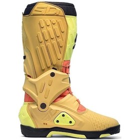 Resim Sidi Crossair Gold Lime Motosiklet Botları Hafif Yapı ve Yüksek Koruma ile Tasarlandı 