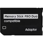 Resim Tf Ms Memory Stick Pro Duo Adaptör Kart Okuyucu Psp Sd Kart Dönüştürücü Sony Single Slot 