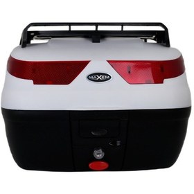Resim Maxem Sl40 Full Motosiklet Arka Çanta Beyaz 40lt 