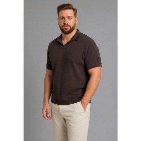 Resim DeFacto Regular Fit Büyük Beden Kısa Kollu Polo Tişört H2118AX26SP 