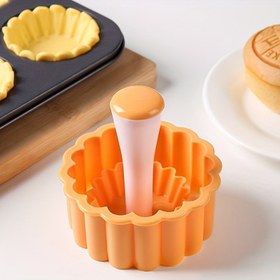 Resim 1 set Plastik hamur kalıplama aracı, mini yumurta tartı kabukları, pastalar, cheesecake'ler, mini turtalar ve tatlılar için uygun 