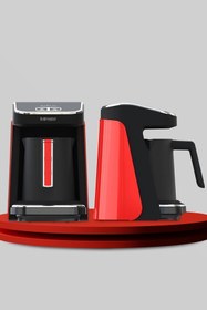 Resim GoldMaster Redline 32 Parça Parlak Kırmızı Avantajlı Elektronik Evlilik Paketi Elektrikli Mutfak Çeyiz Seti 