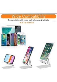 Resim Masaüstü Katlanabilir Tablet ve Telefon Tutucu 2 Kademeli Stand 