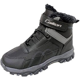Resim Callion 06f Deri Çocuk Sneakers Bot Siyah Füme 
