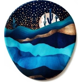 Resim Bilek Destekli Mouse Pad Moon Love Mousepad 