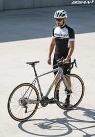 Resim Bisan All Trail GRX 400 Yol Bisikleti 52 cm Alüminyum Kadro 700C 2x10 Shimano Vites - Açık Gri Sarı 