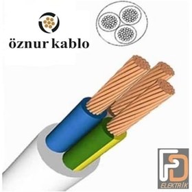 Resim Öznur 3X2.5 Ttr Kablo Tam Bakır - Metre Seçenekli 