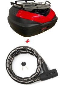 Resim WOGEN WG50 BASİC METAL BAGAJLI ÇANTA (SİYAH) + BİLYALI KİLİT (25x1000 mm) HEDİYELİ 