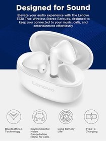 Resim Lenovo E310 True Wireless Stereo Kulaklık Beyaz 