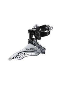 Resim Shımano Tourney Ön Aktarıcı Fd-ty300-ds6 Üçlü Alttan Salınımlı Bisiklet Orta Aktarıcı Siyah - Gri 
