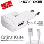 Resim Oem Ultra Hızlı Şarj Cihazı Type-c Data Kablosu, Beyaz, 2.2a Cc22 