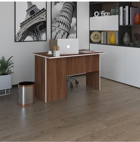 Resim Kenzlife Ofis Masası Miyamoto Cvz Sağ 75 130 80 Raflı Dolap Bilgisayar Çalışma Masası 