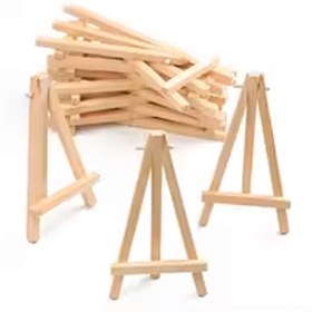 Resim Mini Masaüstü Şövale 15 cm Ahşap,üç Ayaklı,resim Şövalesi,ressam Sanatsal Malzeme 